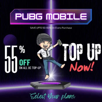 Top Up Pubg mobile Uc Upto 60% Off